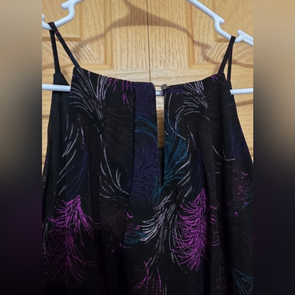 Maurices Black and Purple Feather Mini Dress - Picture 3 of 5
